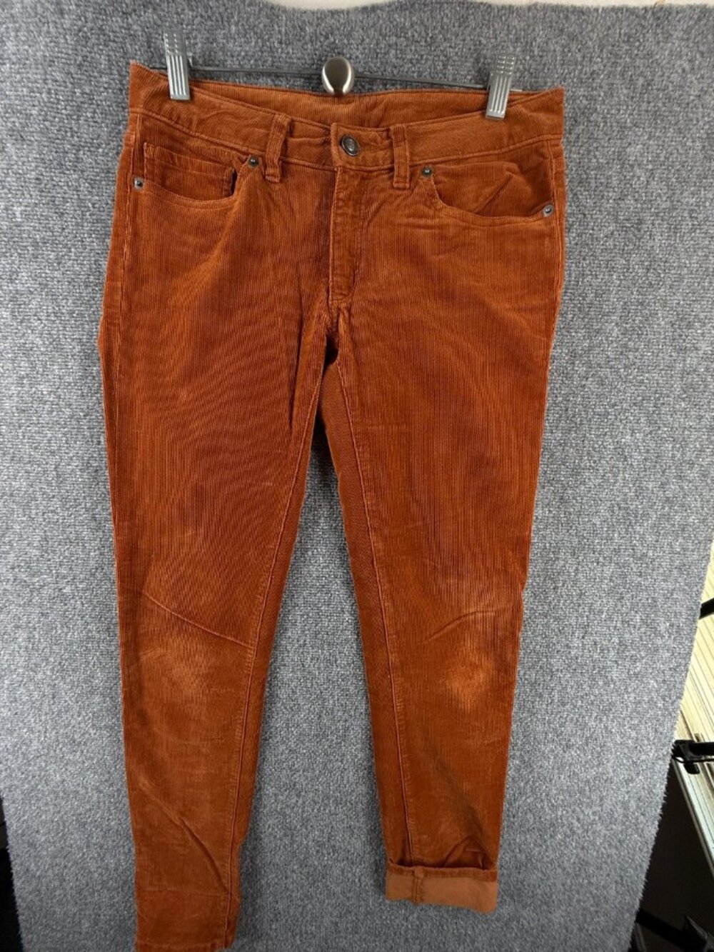 Patagonia Burnt Orange Organic Cotton Corduroy Pants Straight Leg 27 ACTL 31X32